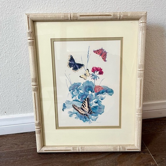 Framed Butterfly and Floral Art Print sine by Radovich - Picture 11 of 14